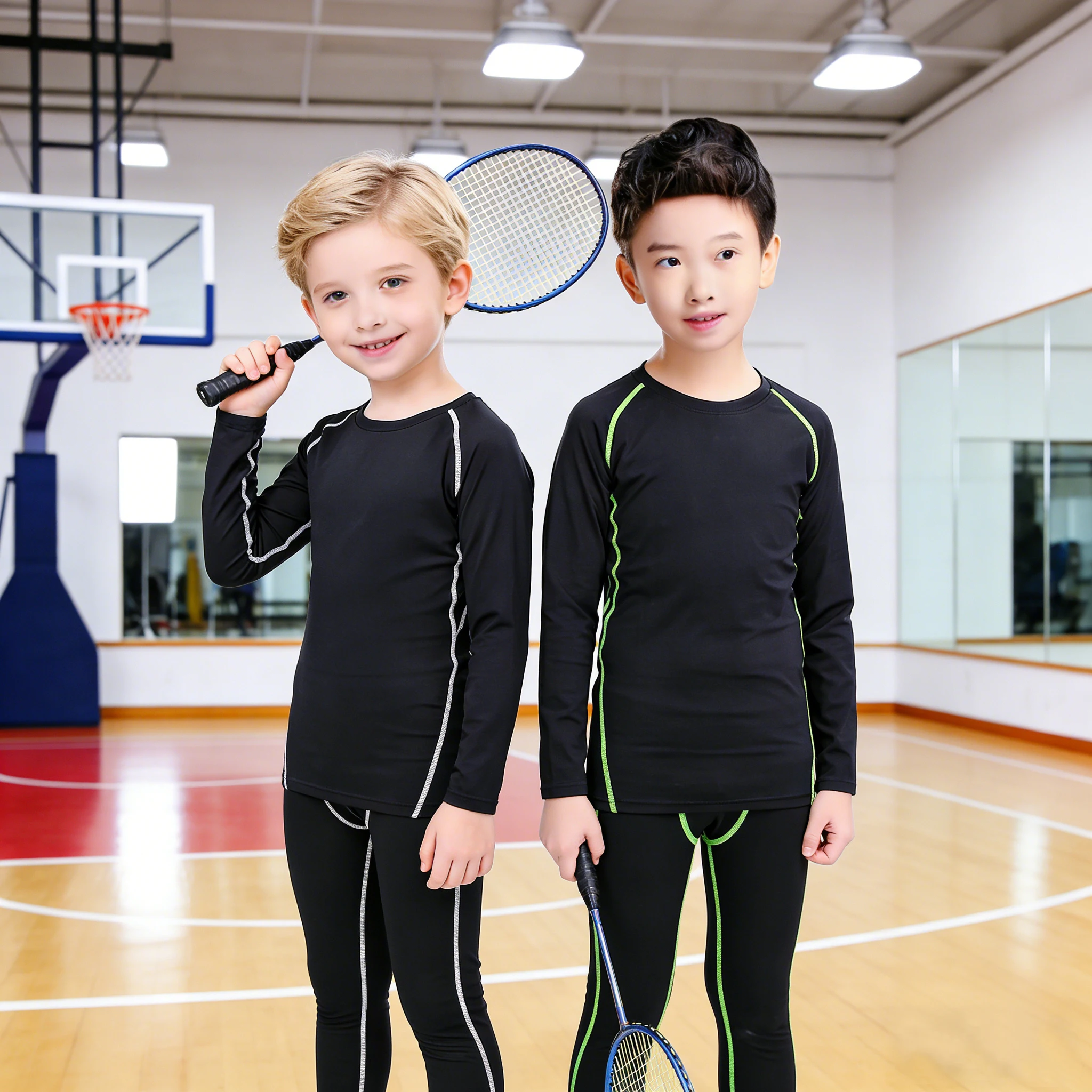 

Быстросохнущий комплект нижнего белья для весны и лета, комплект одежды для девочек, комплект пижам для мальчиков, а также бесшовный прохладный комплект для малышей.