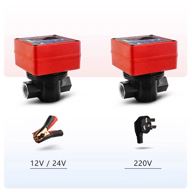 12V24V220V ilościowy przepływomierz oleju napędowego przepływomierz elektroniczny miernik przekładni 1 cal