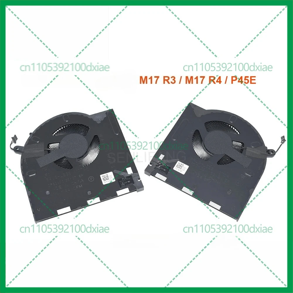 

0H5TYJ 0CNV63 New CPU GPU Cooling Fan For DELL Alienware M17 R3 / M17 R4 / P45E Laptop Cooler DC12V 1A