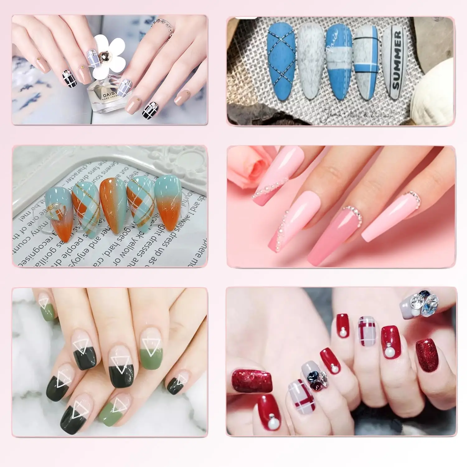 10PCS Nail Brushes Set - 5PCS Double-Ended Dotting Pens & 5PCS Sculpture Pen - Manicure Tools Kit for Rhinestone Art & Painting