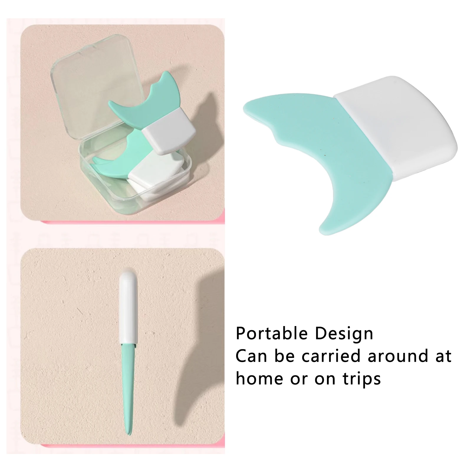 Mascara Guard Portable Reusable Eyelash Eyeline Guard Silicone Prevent Residue Two Curvatures for Makeup for Beginners