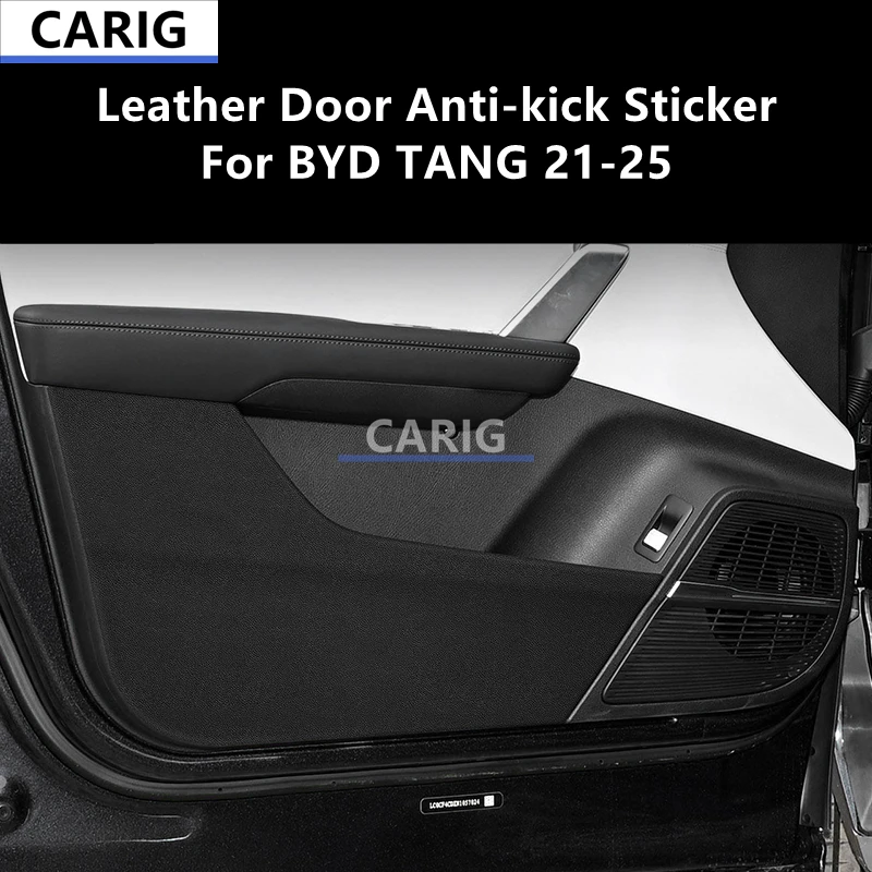 

For BYD TANG 21-25 Leather Door Anti-kick Sticker Modified Car Interior Protection Film Modification Accessories Refit