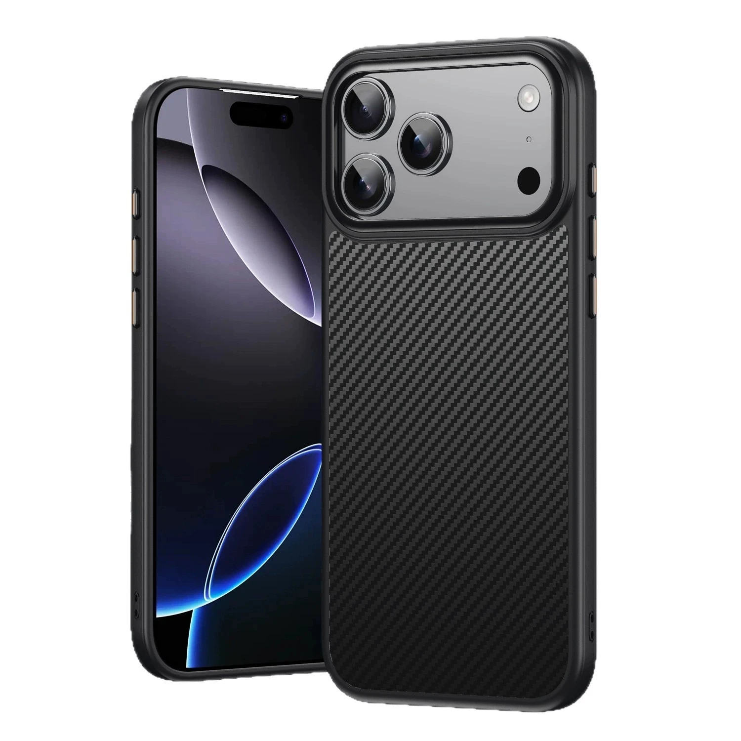 Magsafe Case for iPhone 17 Pro Max 18 17 16 Pro Max Magnetic Cover Carbon Fiber Texture for iPhone 17 Pro Case