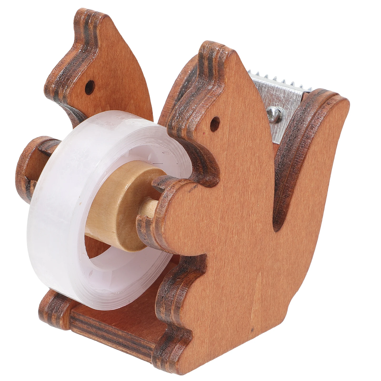 

Cute Squirrel Dispenser Animal Shaped Desktop Holder for Office Home School Cute Tape Holders Kawaii Desk Accessories Portable