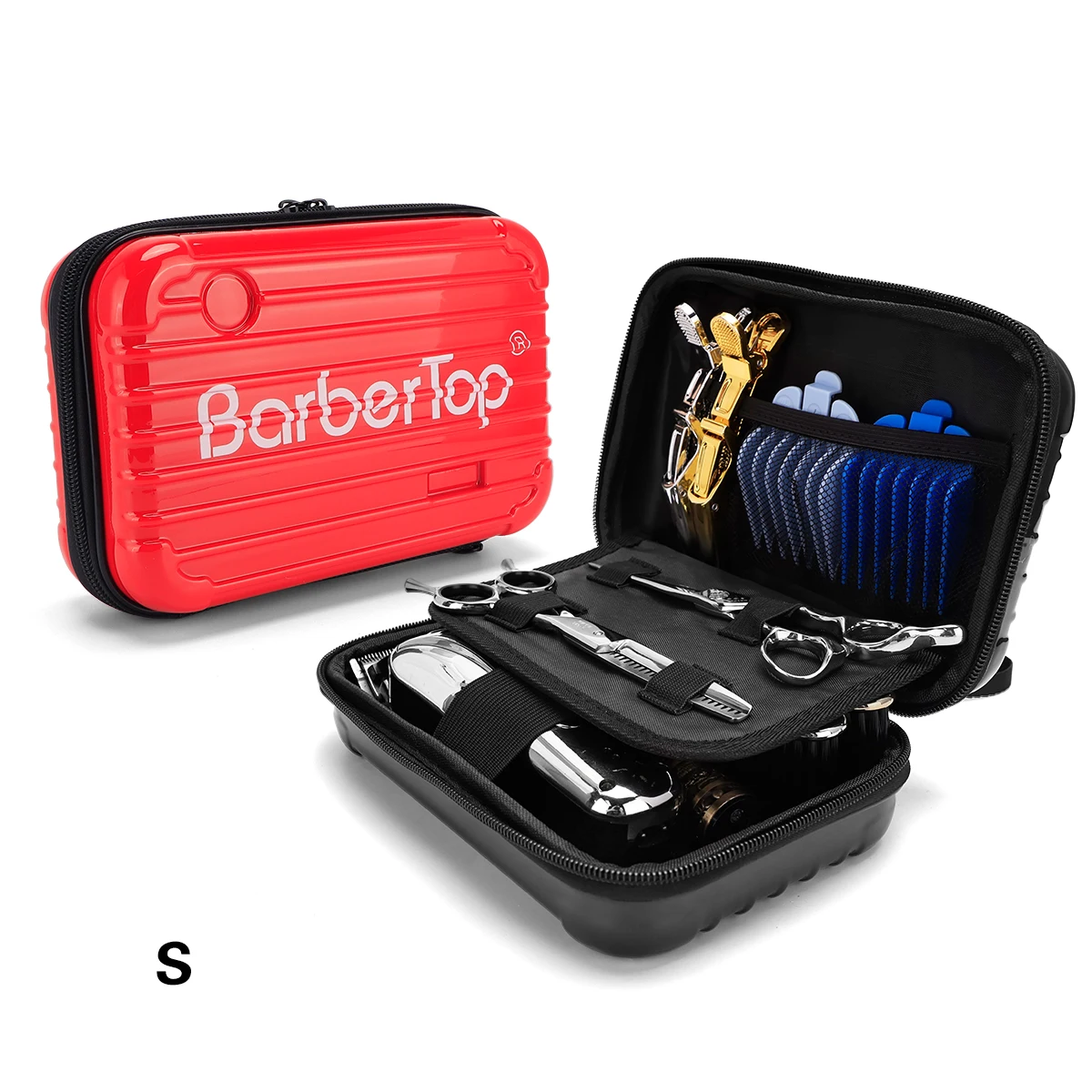 Hairdressing Tools Storage Box Salon Professional Scissors Combs Case Waterproof Portable Suitcase Barbershop Toolbox Supplies