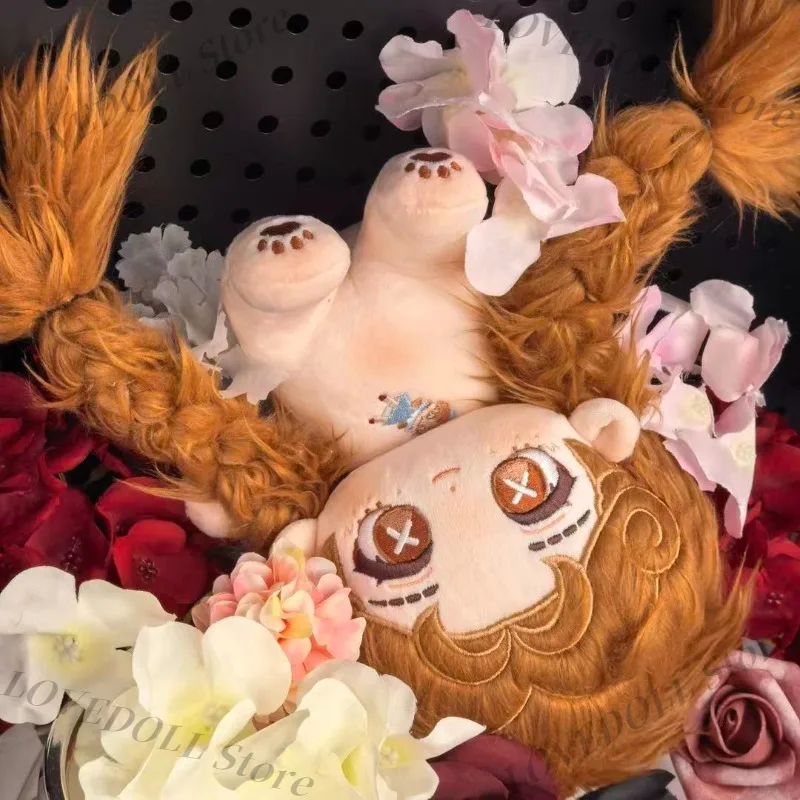 

20cm Anime Game Identity V Cosplay Plush Cotton Doll Body Sitting Posture Little Girl Cartoon DIY Dress Up Hair Toy Figure Gift