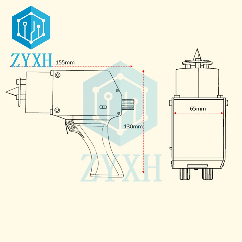 Przenośny ręczny cewka tesli Generator łuku Auto utrzymać zwolnienie łuku sztuczne błyskawica wysokiej częstotliwości naukowe DIY cewka tesli