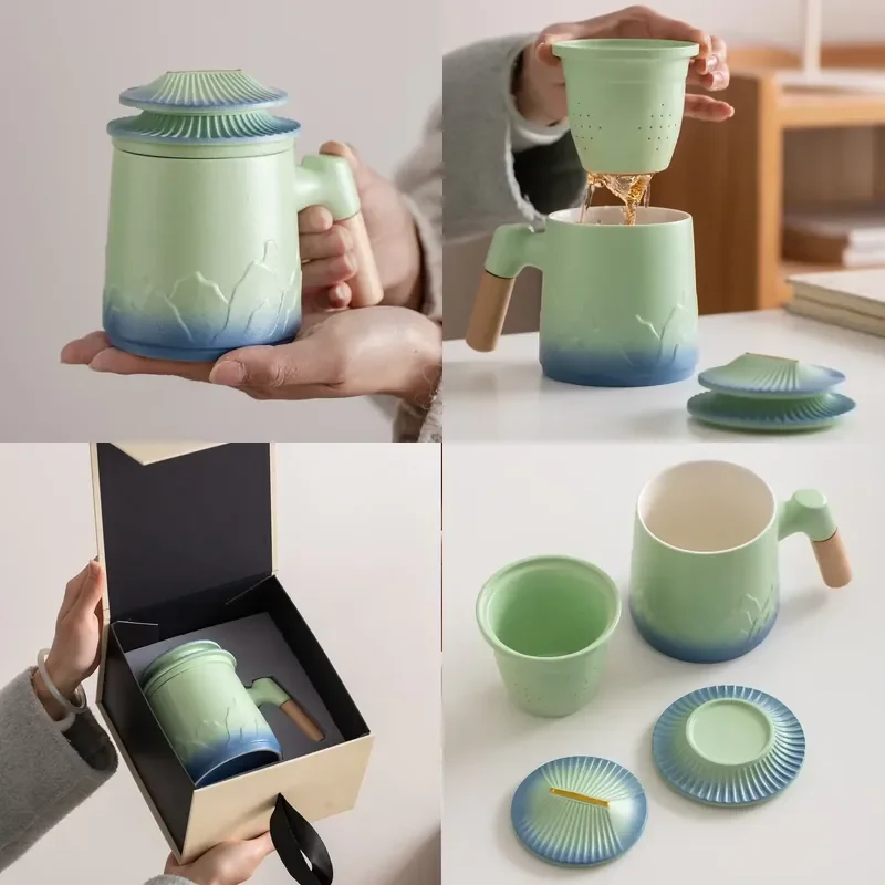 

【CHIMU HOME】 Cultural Creative National Style Office Mug for High-end Gift Creative Festival Gift High Temperature