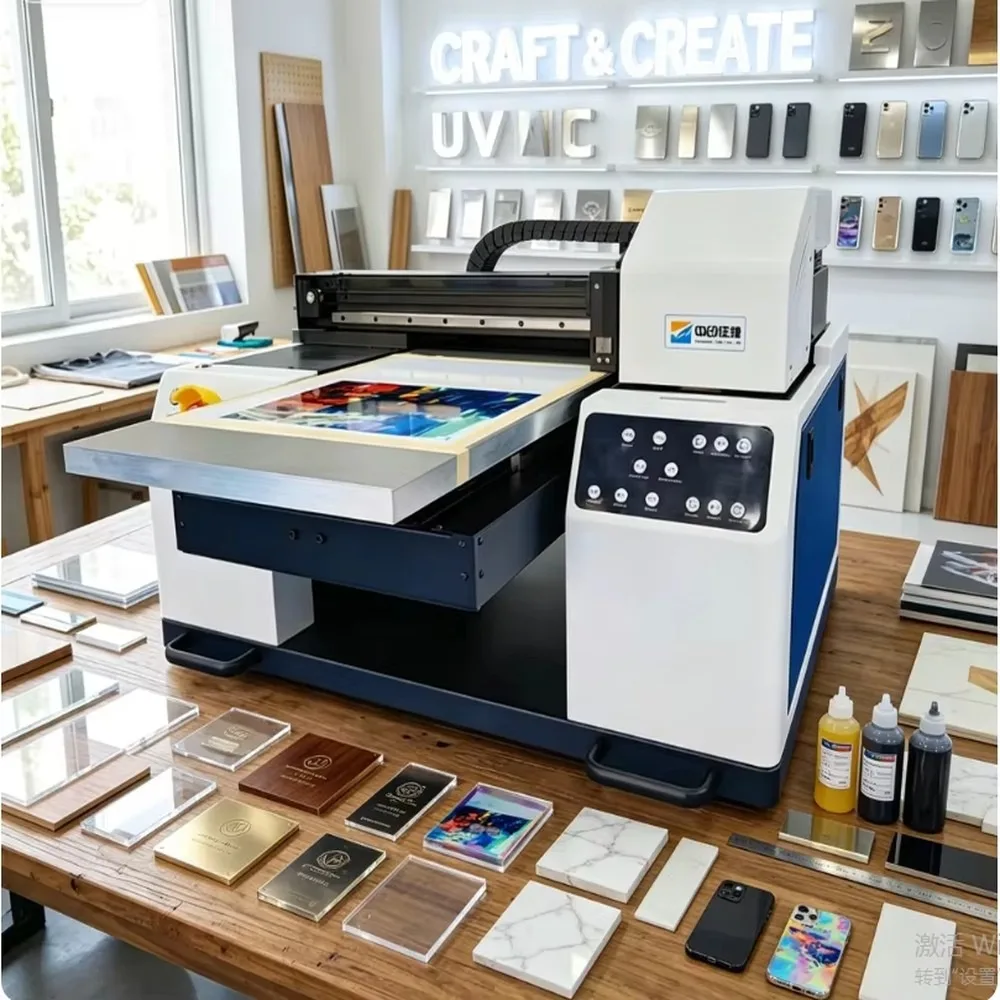 A3 UV Flatbed Printer Phone Case Printing Machine XP600 Head Support OEM ODM Customization for DIY Business
