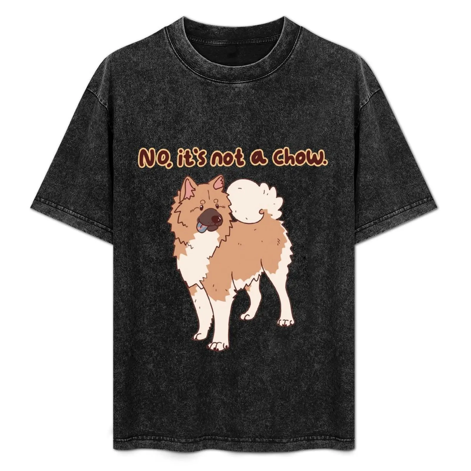 

No, it's not a chow - red fawn light T-Shirt blue archive oversizeds vintage clothes tee shirts for men