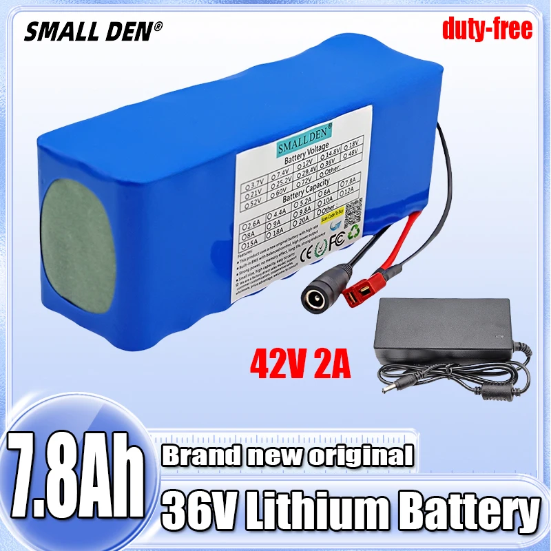 

36V 7.8Ah 2024 new E-fahrrad Batterie lithium-batterie pack 10S3P 500W High Power Elektrische fahrrad roller Motorrad BMS 42V+2A