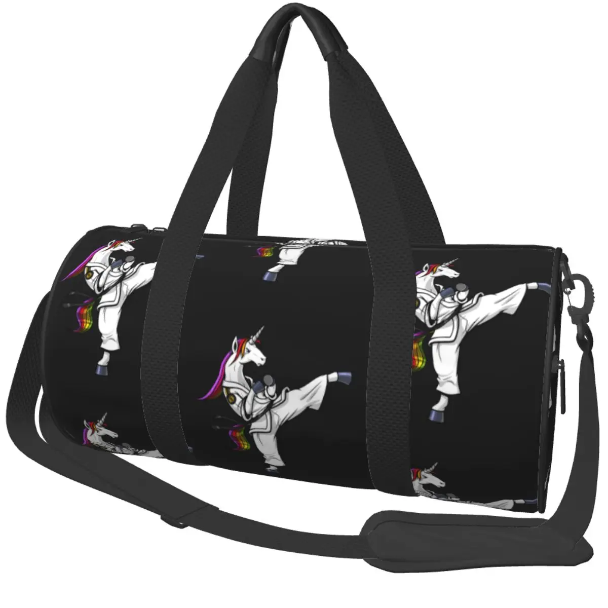 Unicorn Karate Gym Bag Ninja Martial Arts Portable Sports Bags with Shoes Travel Training Design Handbag Fitness Bag For Couple