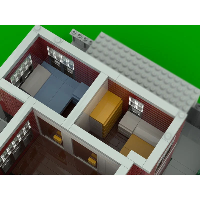 Moc blocos de construção casa modular tecnologia tijolos modulares modelo presentes brinquedos de natal diy conjuntos montagem!
