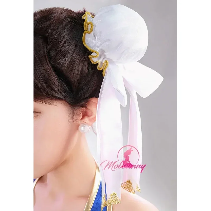 Mobbunny المرأة شيونغسام مثير مجموعة الملابس الداخلية تشون لي مشتق عميق الخامس عالية الشق فستان مع حلقات اليد حزام #3