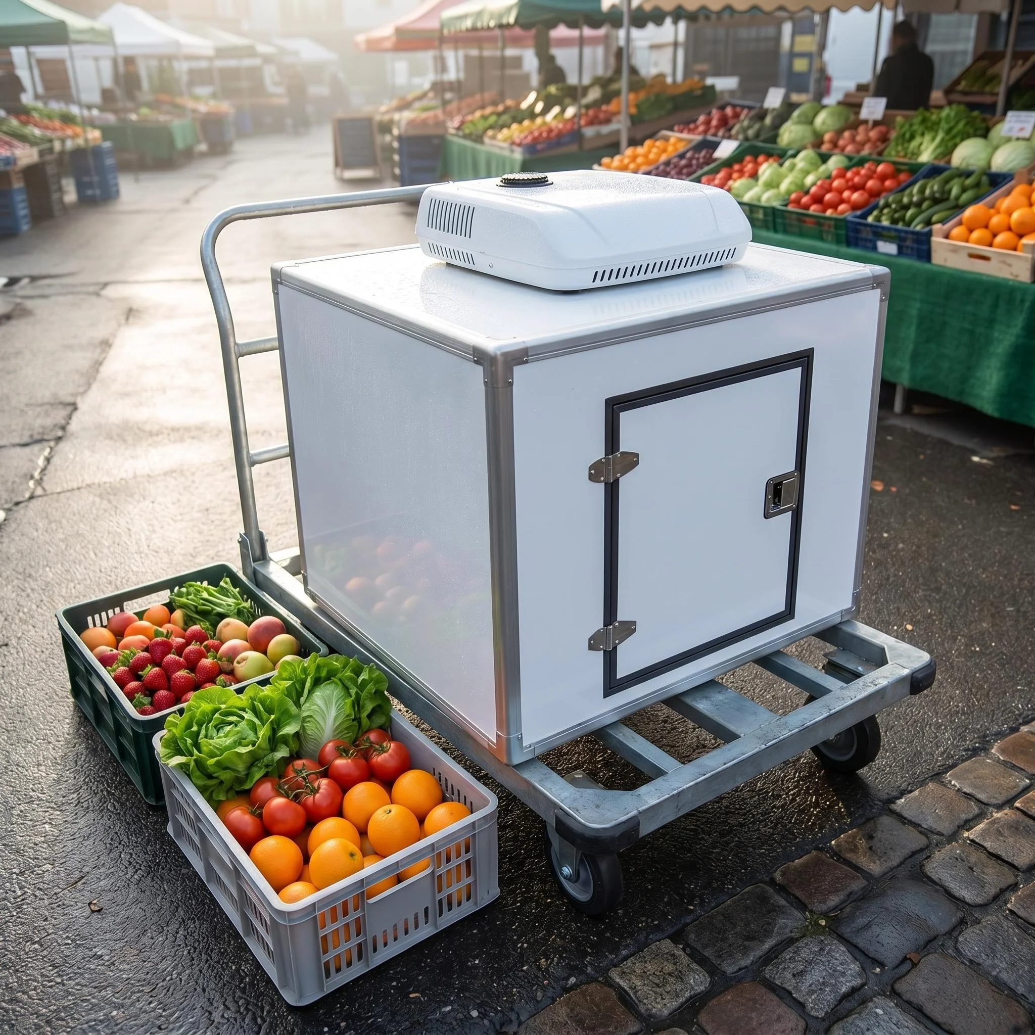 Container Cold Storage Farm Orchard Flower Market Preservation Motor Price Cut Automatic Hotselling Solar Powered Eco-Friendly
