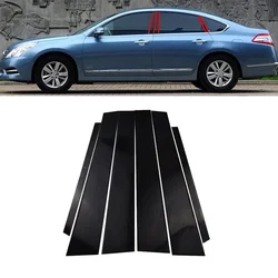 Car Pillar Posts Fit For Nissan Teana J32 2009-2010 2011 2012 Glossy Black Door Window Trim Stickers Auto Styling Accessories