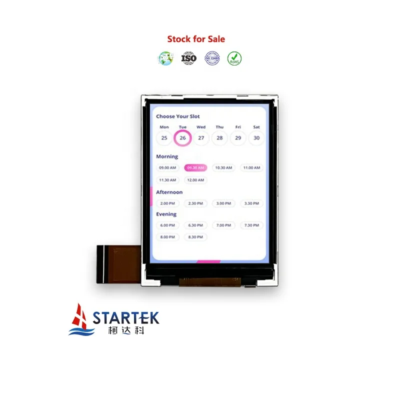 2.8 Inch 240x320 ST7789V2 IPS Capacitive Touch Panel Wide Temperature Transflective TFT LCD Multi Interface Excellent Viewing
