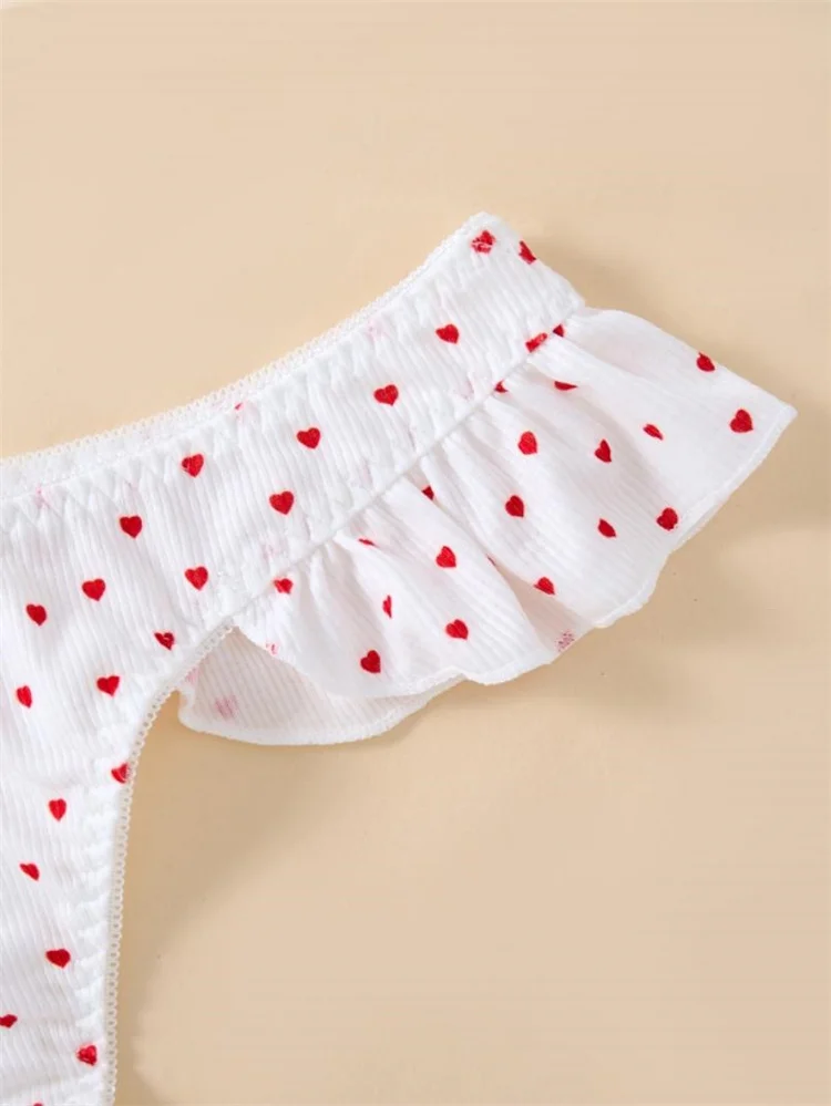 Fairy Lingerie Set Heart Print Sexy Lingerie French Thin Stripe Women Underwear Comfortable Sexy Push Up Bra Intimate Erotic Set