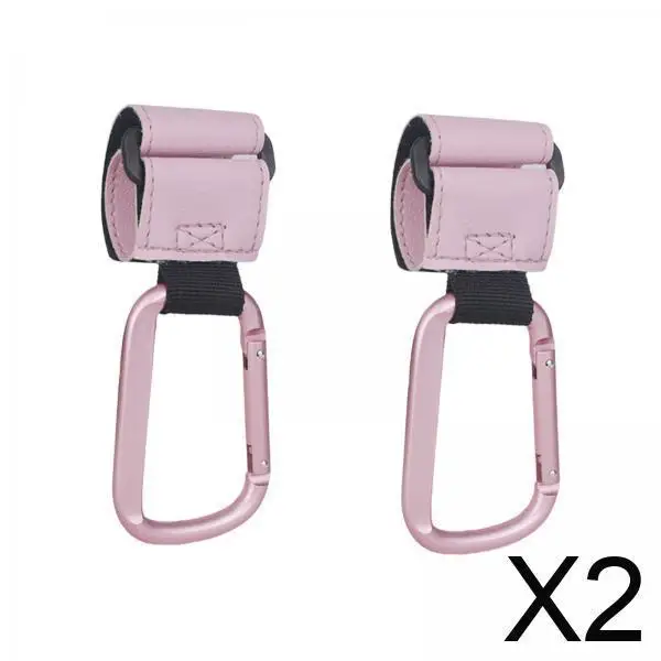 

Durable PU Stroller Hooks Bag Holder Adjustable Pram Clips for Hanging Shopping Bags Stroller Accessories