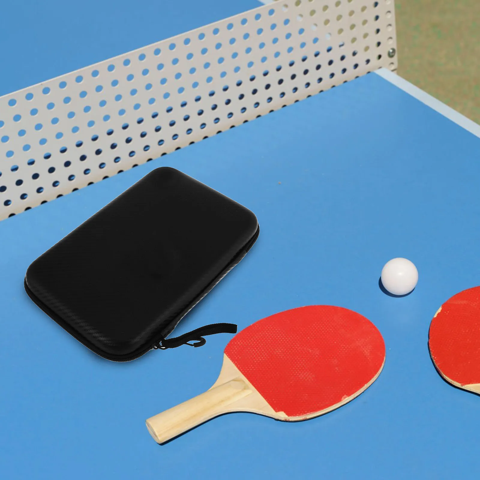 

Table Tennis Bat Storage Holder Large Hard Shell Case Protective Organizer for Racket Paddle Sports Storage Badminton Bag