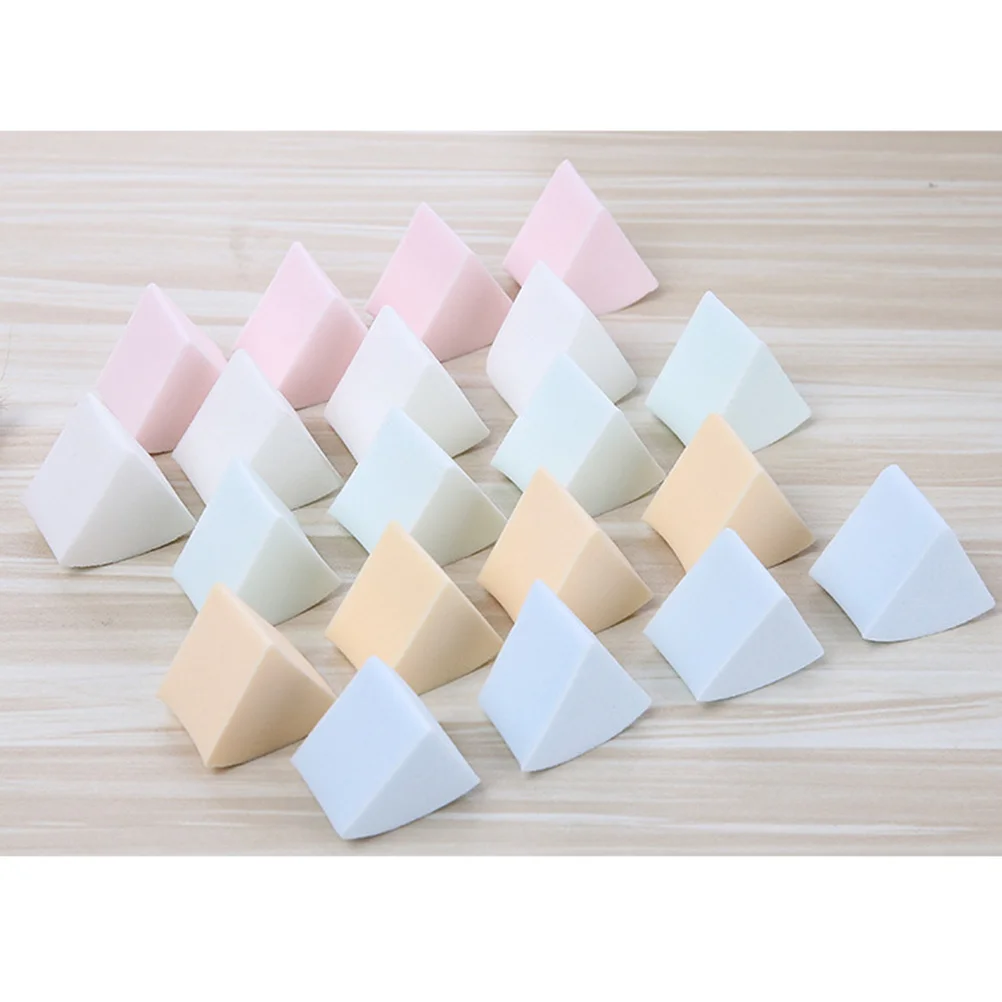 12 個のメイクアップスポンジセットスポンジ顔用保湿角質除去スキンケアツールパウダーパフ洗浄補助