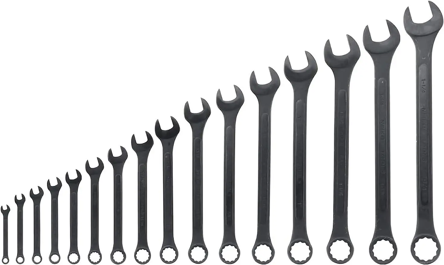 

Neiko 03574A Jumbo Combination Wrench Set 16 Piece SAE 1/4” to 1-1/4” Raised Panel Construction