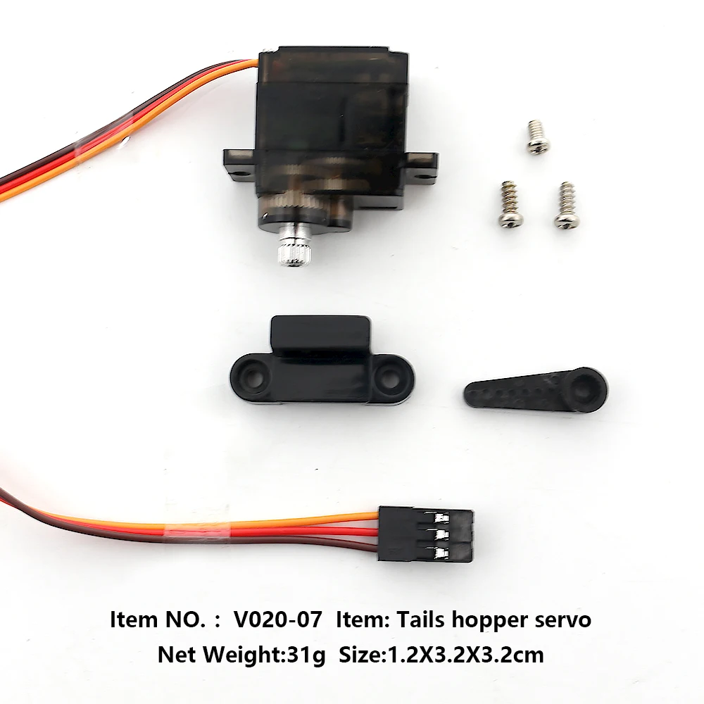 Flytec Official Original V020-07 Tails Hopper Servo Steering Gear For V020 V801 RC Bait Boat Spare Parts