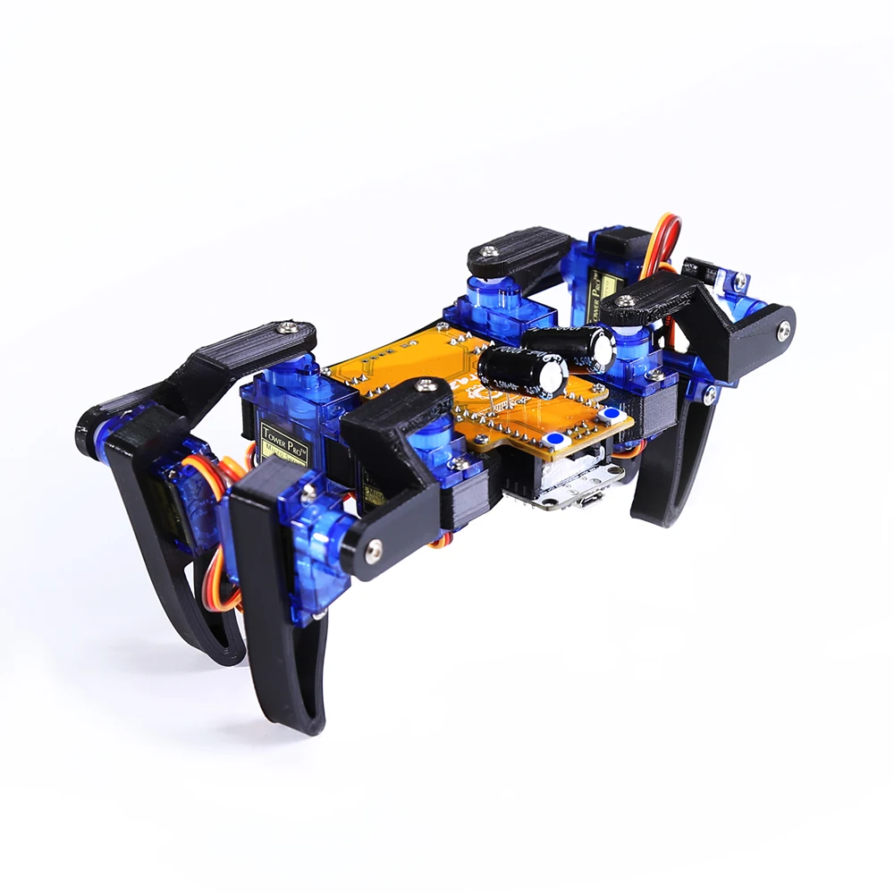 8-DOF Spider Robot Arduino DIY Kit Bionic Quadruped Edu-Robot Maker Open Source Project WIFI Wireless Control STEM Program Toys