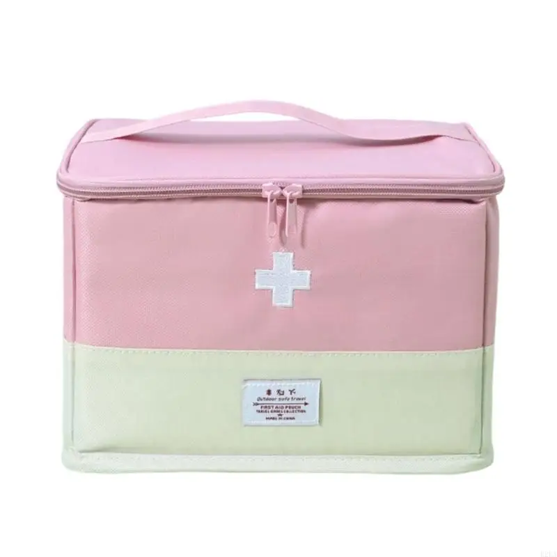 حقيبة إسعافات أولية مقاومة للماء، منظمات أدوات الطوارئ للتخييم في الأماكن المغلقة والخارجية مع مقصورات متعددة B2EA