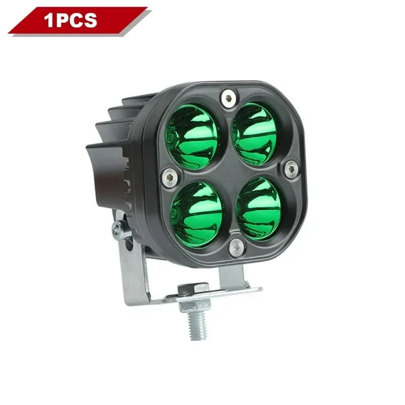 Meistverkauft für 4x4 Offroad-Auto LKW 12V 24V Rot Grün LED 3 Zoll Quadratische Arbeitsleuchte Spotlights Fahr- und Nebelscheinwerfer