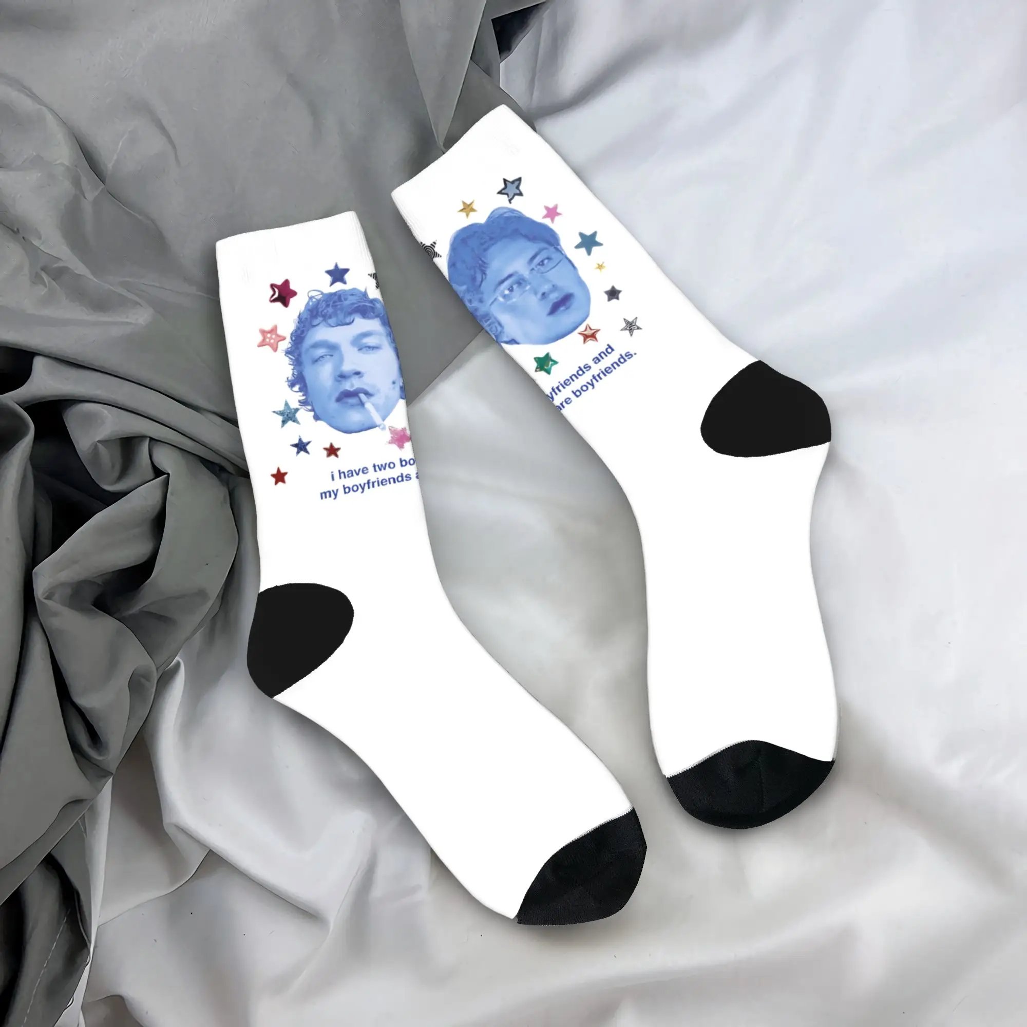 

Hudson Williams Stockings Adults Men Socks Medium Soft Korean Socks Autumn Running Sports Anti Skid Printed Socks Birthday Gift