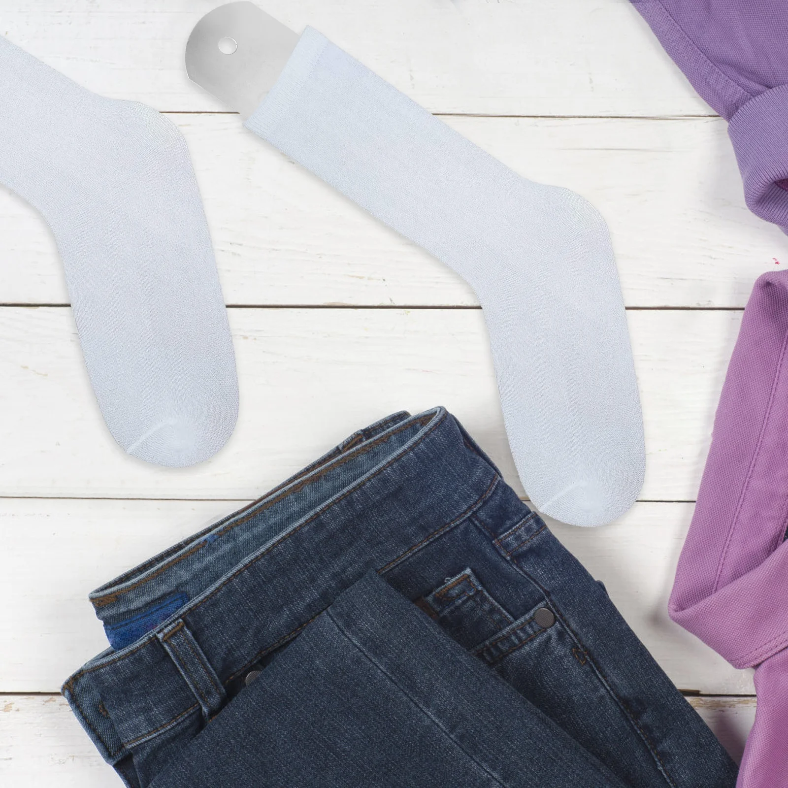 

2pcs Aluminum Jig For Heat Press Sublimation Lightweight Durable Sock Board Stretch Tool Metal Sock Making Art Craft Supply