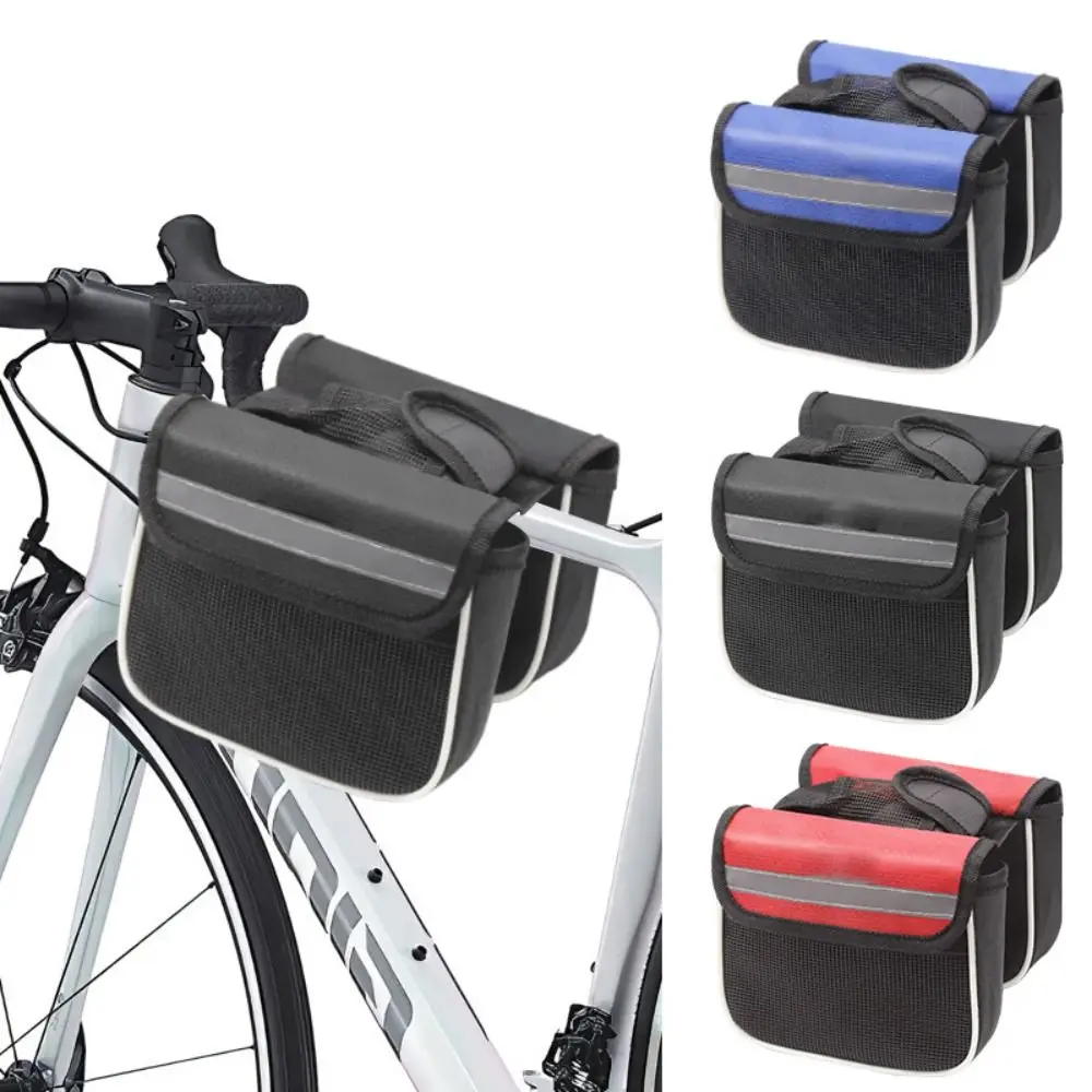 Multi-function Bike Saddle Bag Reflective Band Large-Capacity Bike Pouch Lightweight Phone Screen Case Bicycle Beam Bag