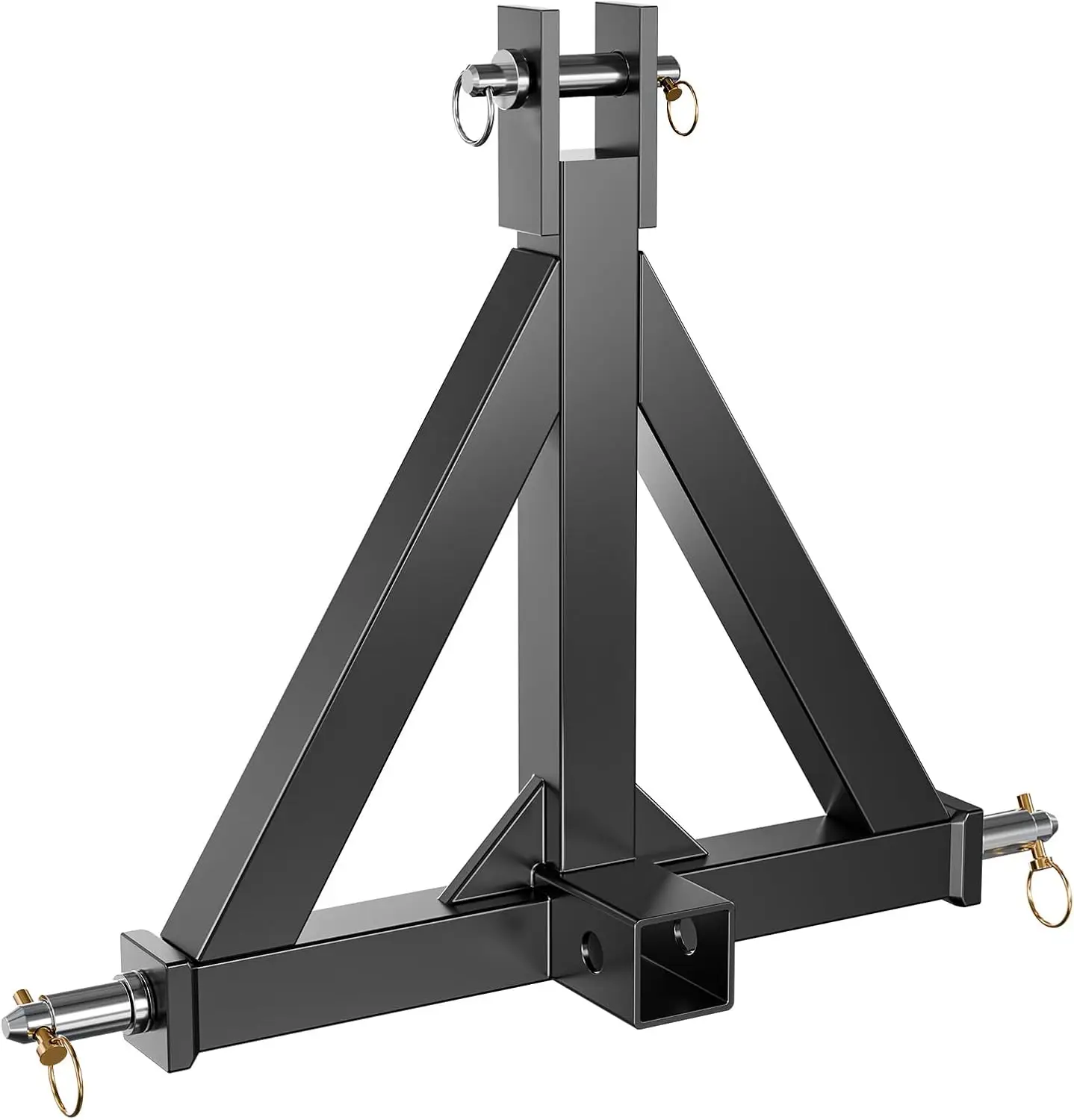 

2 Inch Trailer Hitch, 3 Point Tractor Receiver for Category 1, Heavy Duty Quick Hitch Drawbar Adapter, Black