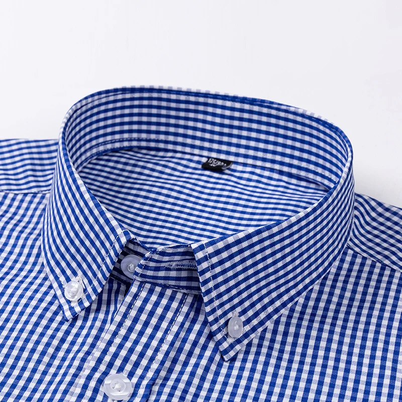 Men High Quality Long Sleeve Plaid Shirts Spring summer Lightweight Loose Casual Shirts Man Fashion Versatile Thin Lapel Shirt