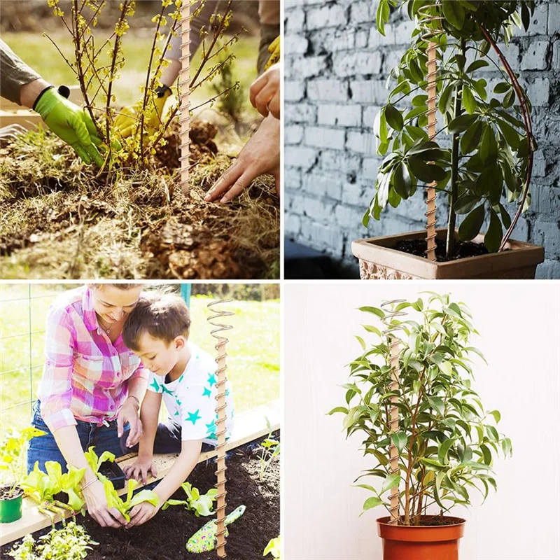 ABUP-Electro Culture Copper Plant Stakes Copper Garden Stakes Gardening Antenna Copper Rods Copper Wire