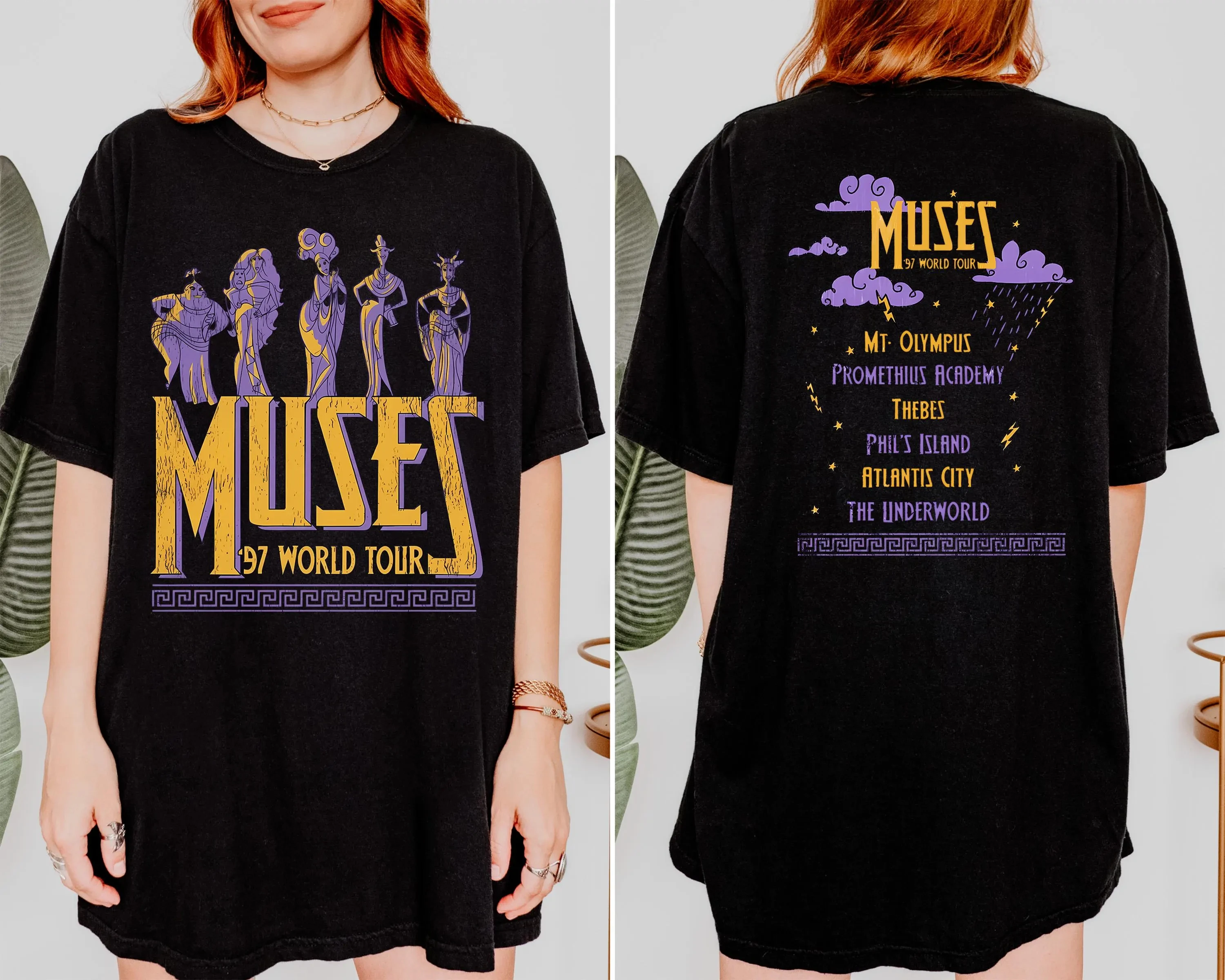 

Hercules Muses 97 World Tour Shirt, Birthday Girl Tee, Disneyland Outfit, 90s Disney Shirt