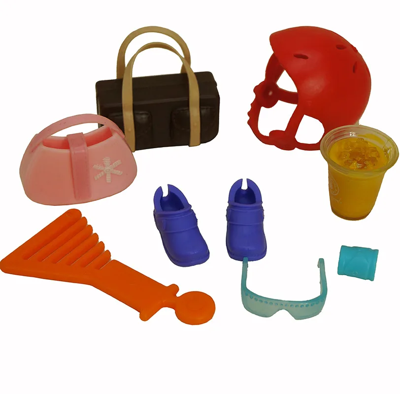 Akcesoria dla lalek dziecięcych w skali 1/6, kolorowe dekoracje, oryginalne buty dla lalek, naszyjniki, kapelusze, okulary, torby, pasy, kolczyki