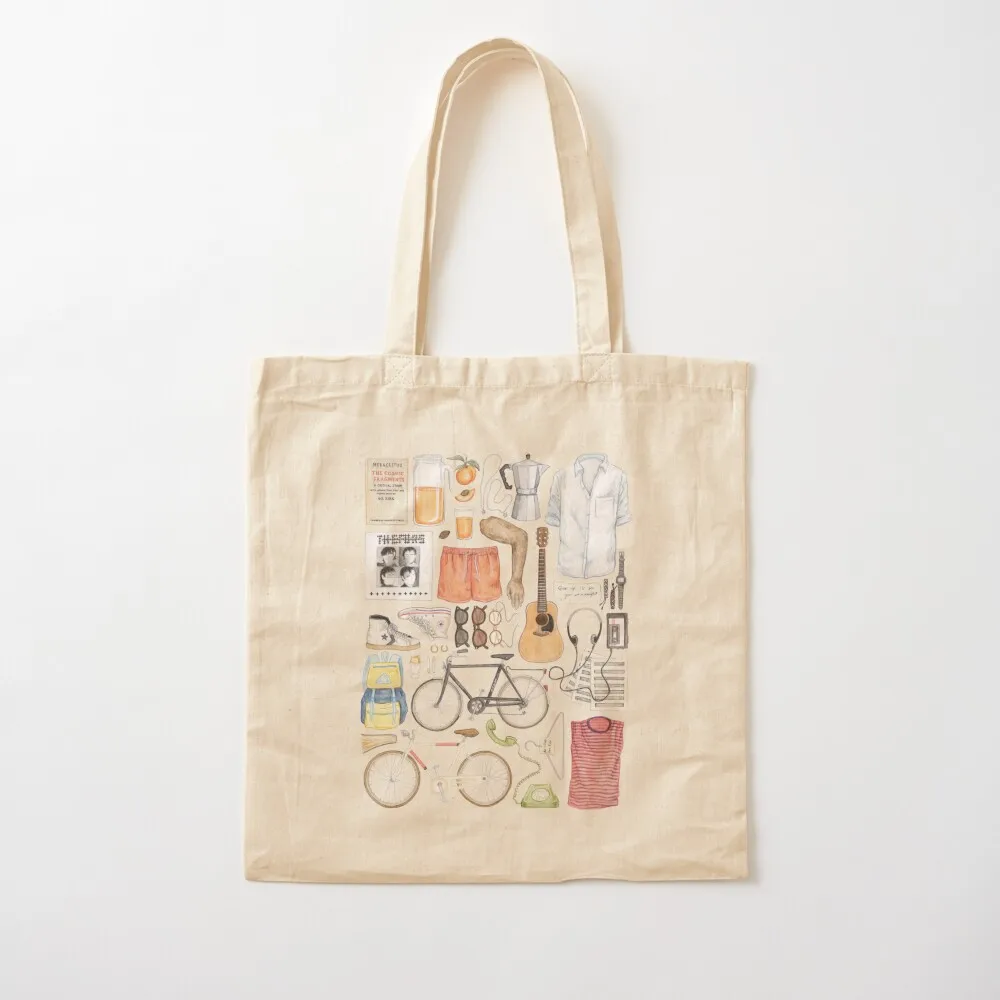 Call Me By Your Name Minimal Illustration Painting Tote Bag Shopper handbag Canvas bag