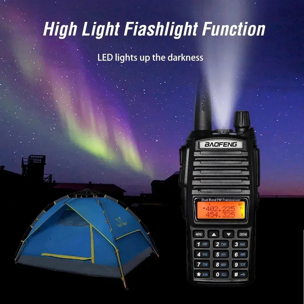 Baofeng High Power 5W/8W UV-82 Walkie Talkie Uv82 Dual Band Vhf/Uhf Fm Transceiver 10Km Lange Afstand Jagen Tweerichtingsham