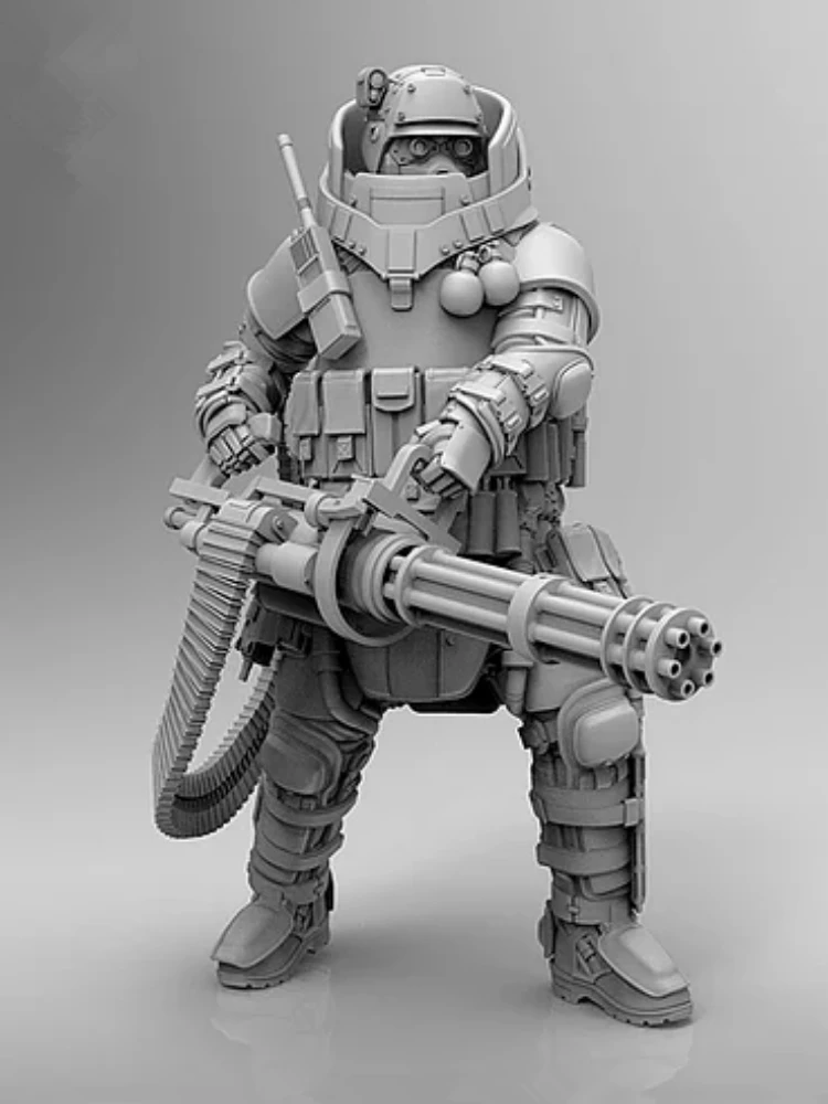 1/24 75MM Resin Figures Model Kits Advance Guard Heavy Gunner Requires Self-Assembled and Colored