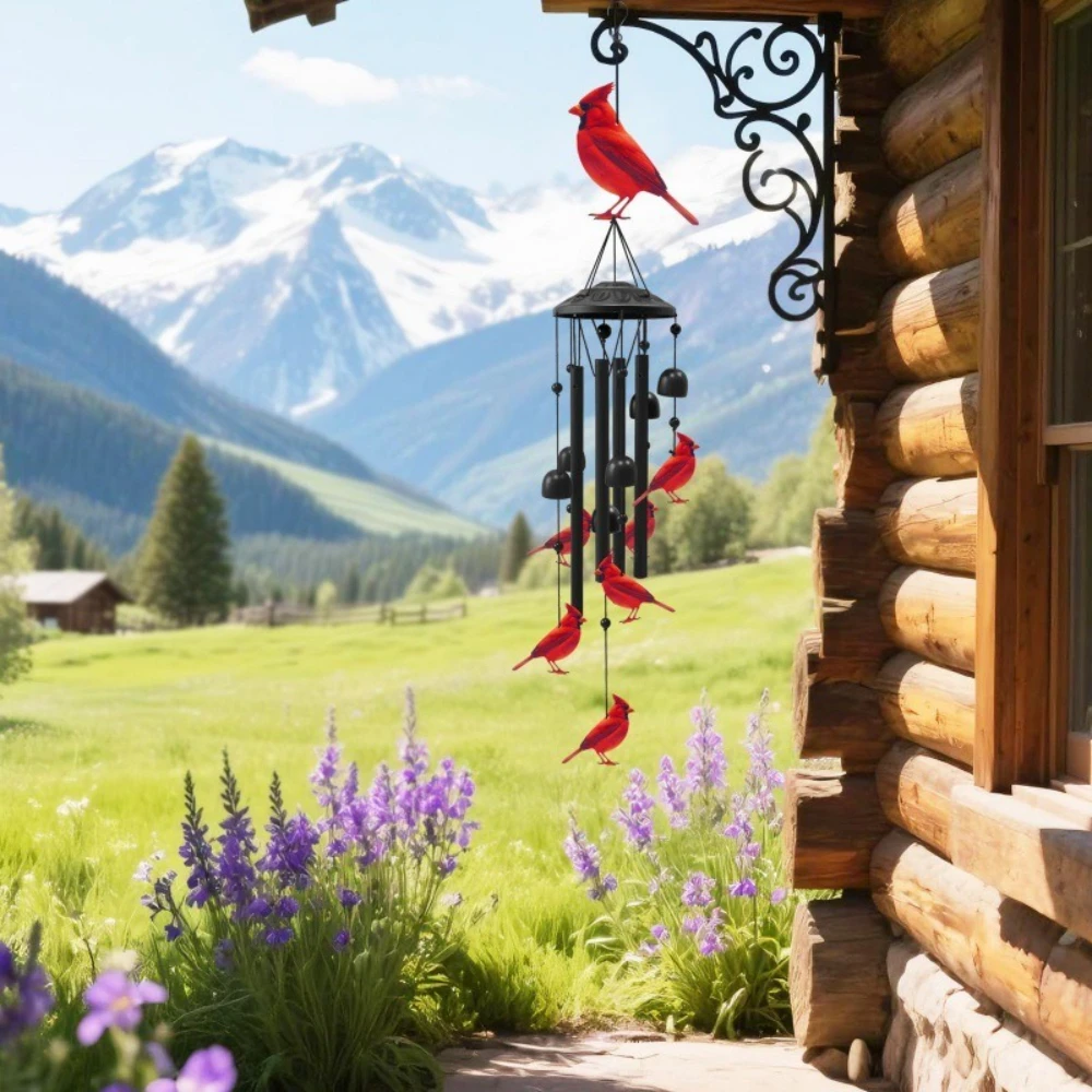 Cardinal Metal Wind Chimes 2