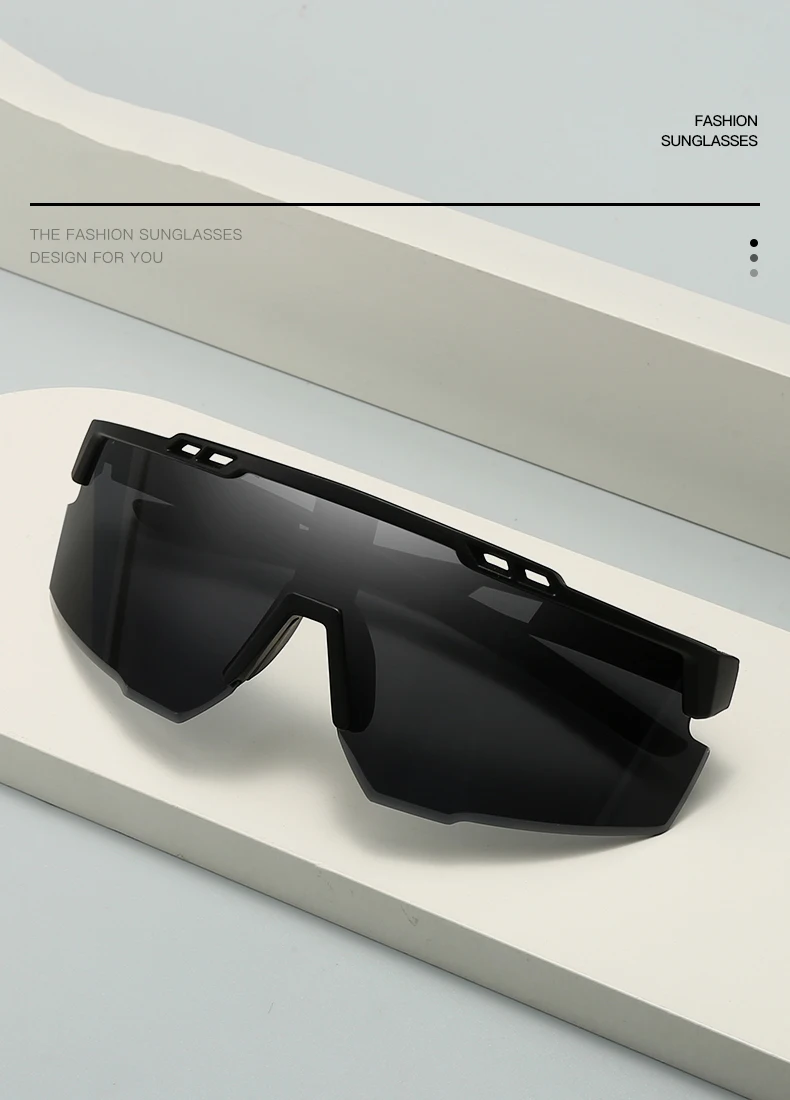 Neue Outdoor-Mode, winddichte Reitbrille mit großem Rahmen, integrierter UV-Schutz, Sport-Sonnenbrille 3254 – Detail 1