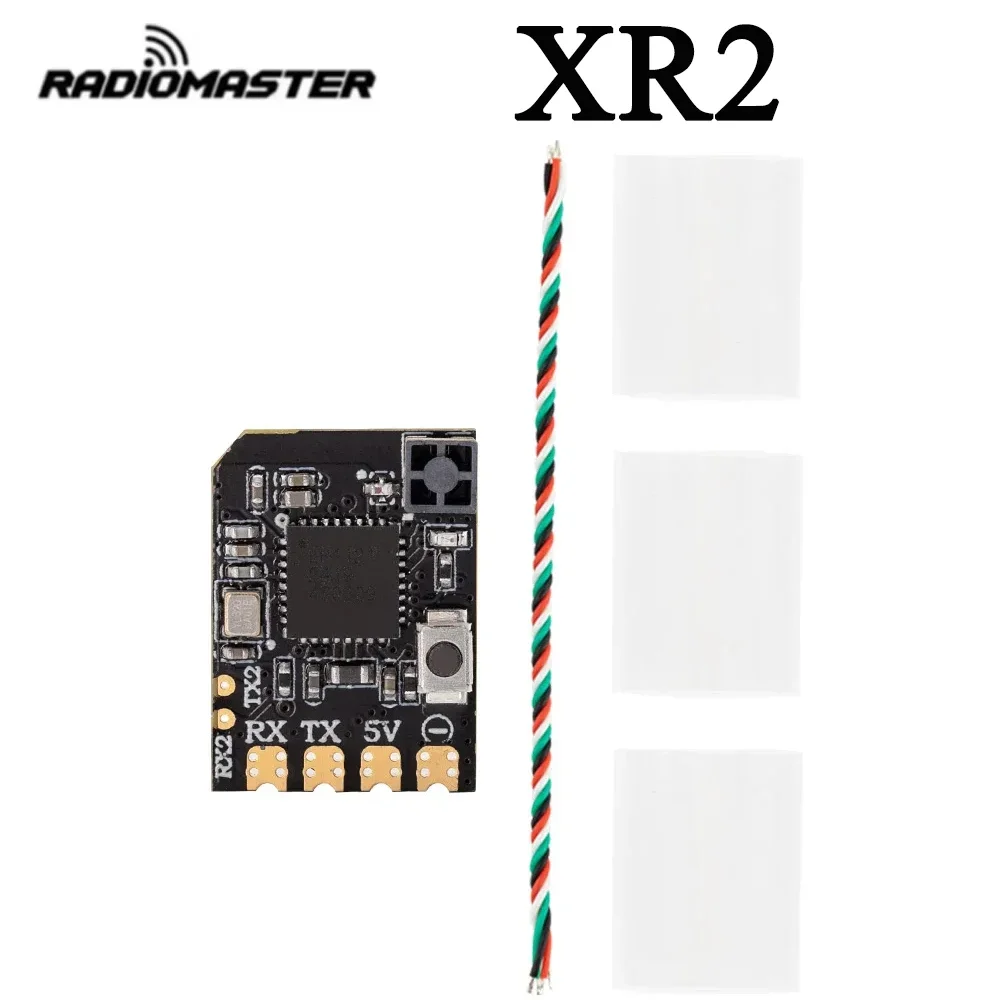 Radiomaster XR2 Nano 2.4GHz ExpressLRS Receiver Tower Antenna LR1121 Transceiver Built-in Wi-Fi Module