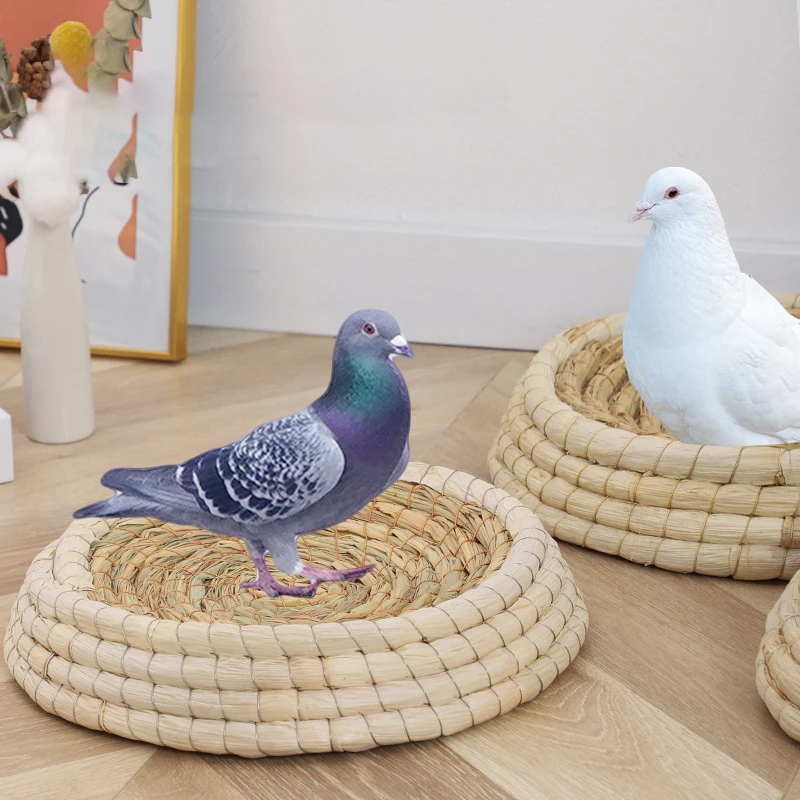 Handwoven Birds Nest Corn Leaves And Straw Incubation Bed Courtship Breeding House For Pigeon/Dwarf Rabbit