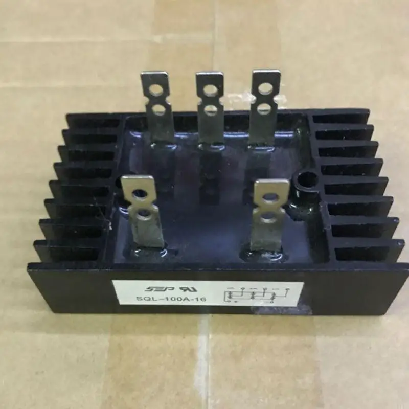 100A 1600V High Power 3 Phase Diode Module Rectifier AC to for DC 5 Terminals