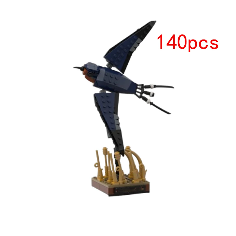 

Spot MOC-77108 140pcs small particle assembly building blocks animal three-dimensional model swallow ornaments gift set