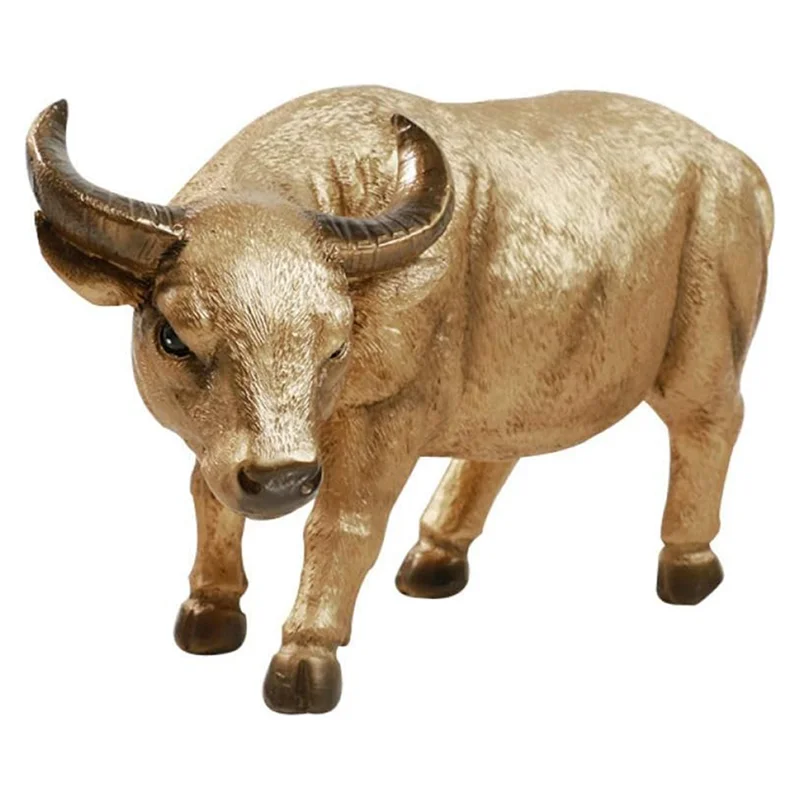 

A85E-Cow Statue Gift Bull Piggy Bank Coin Coin Penny Collectible Piggy Bank Cow Sculpture