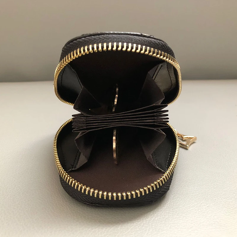 Women Wallets Purses Genuine Leather Money Bag Female Short Coin Card Holders Clutch Girl Zipper Pendant Japan Kpop Homemade New