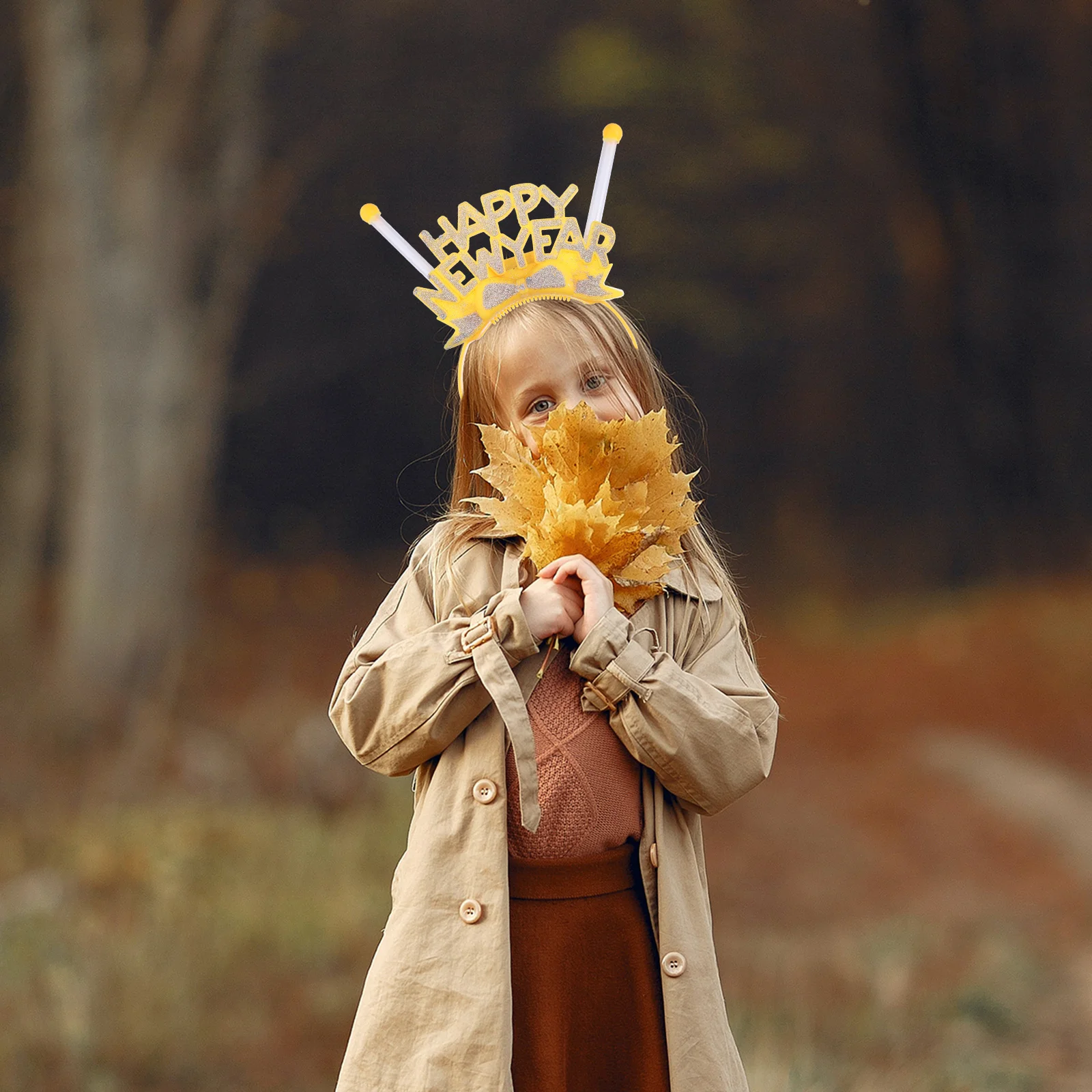 

4Pcs Flashing Hair Hoops Luminous New Year Headbands Party Festival Hair Accessories LED Light Creative Gift New Year Headpiece